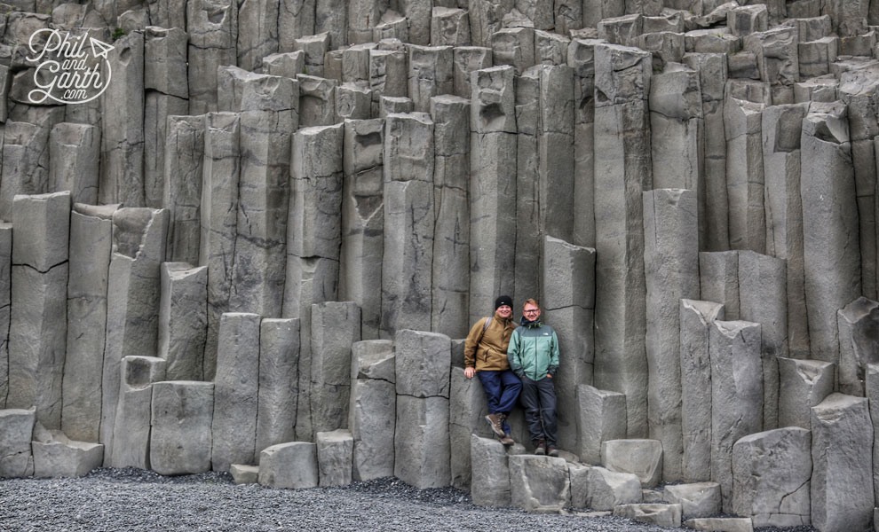 Iceland-south-Phil-and-Garth-at-Reynisfjara-black-sand-beach-2-travel-review