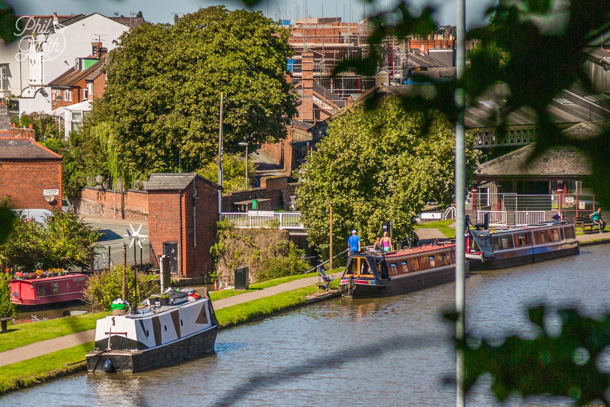 Canal boats in Chester