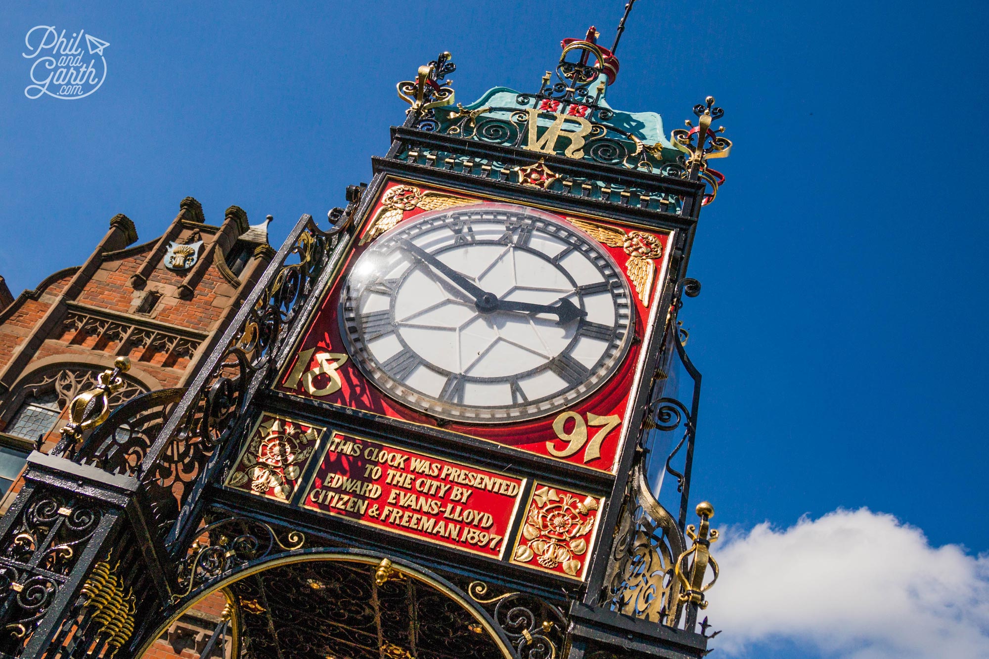 The ornate Eastgate Clock