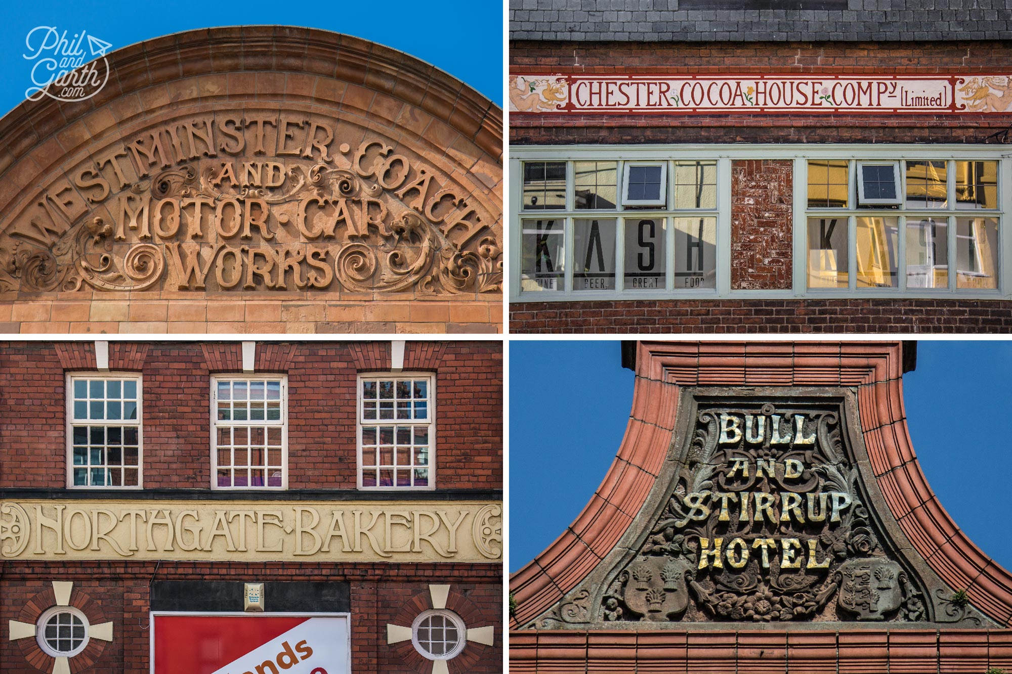 Some lovely typography on these old Victorian signs in Chester