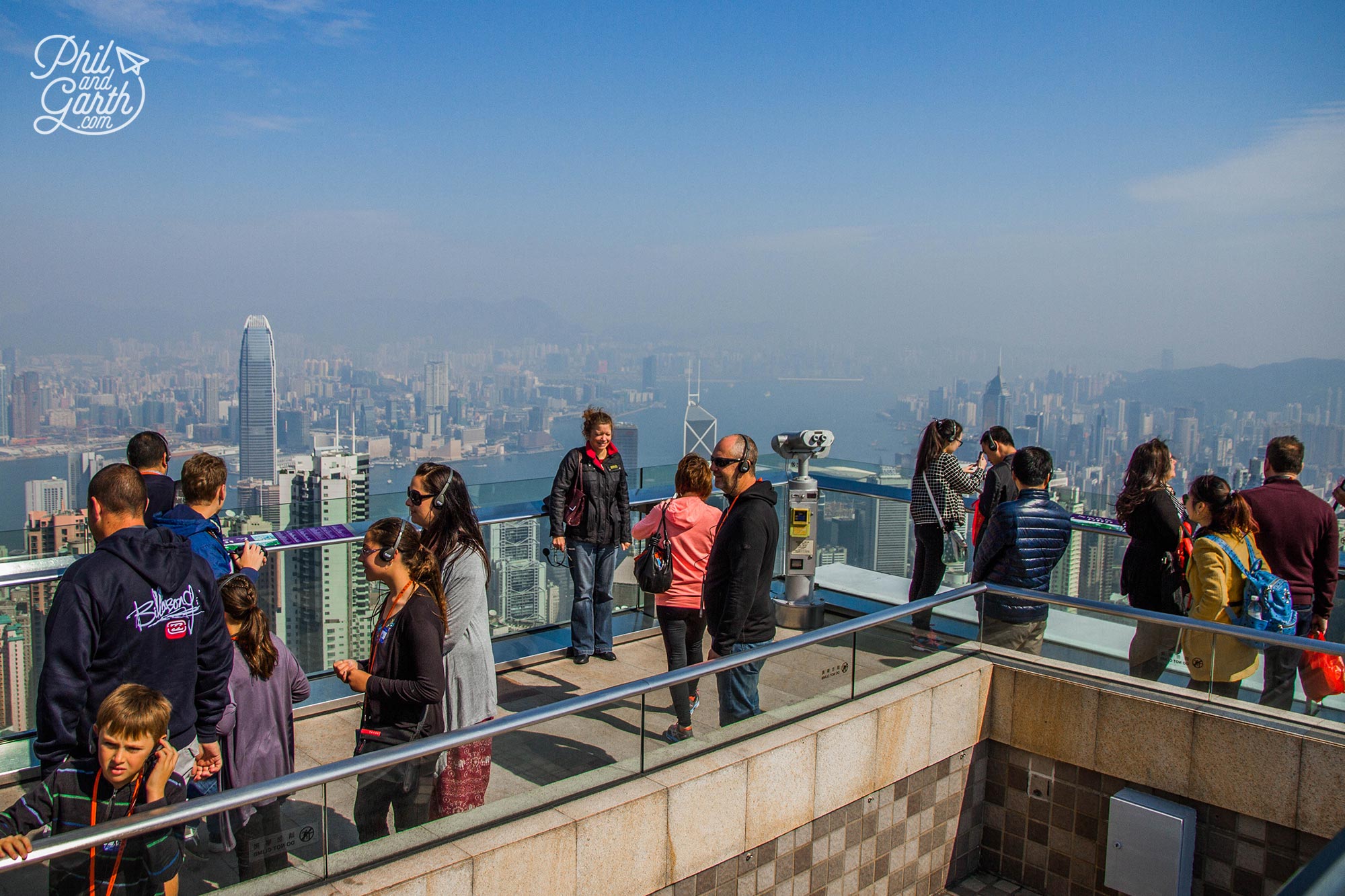 Tourists at the Sky Terrace 428
