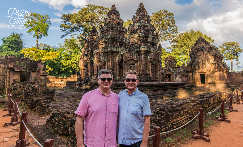 Phil and Garth at Banteay Srei