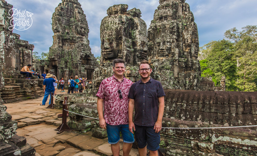 Phil and Garth inside the Bayon Temple