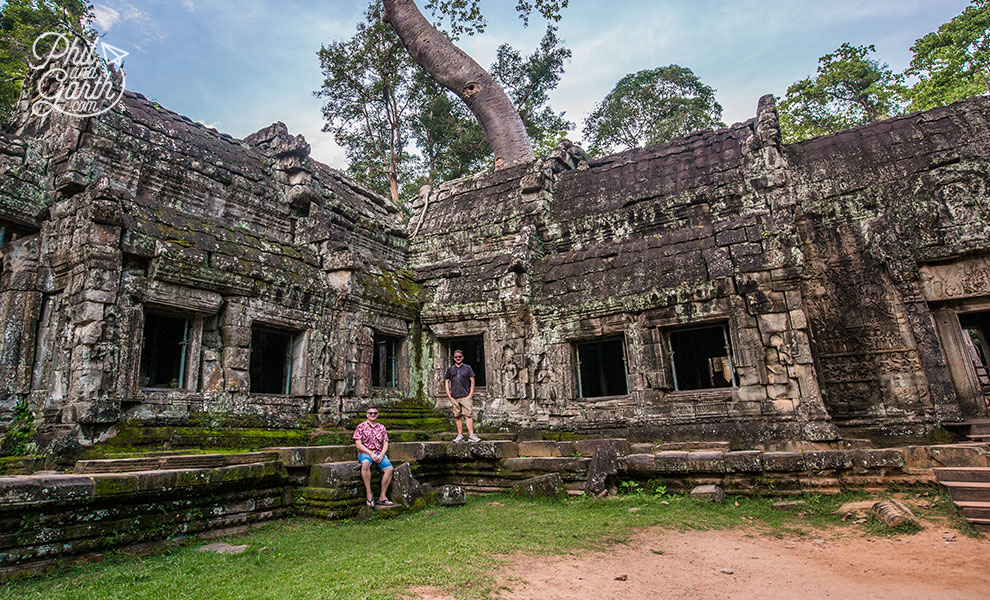 Phil and Garth at Ta Prohm