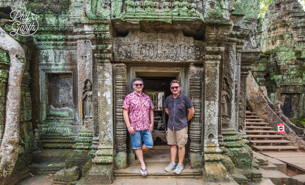 Phil and Garth at Ta Prohm