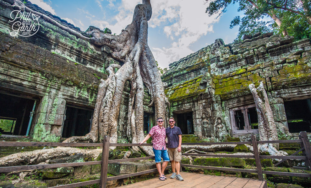 Phil and Garth at Ta Prohm