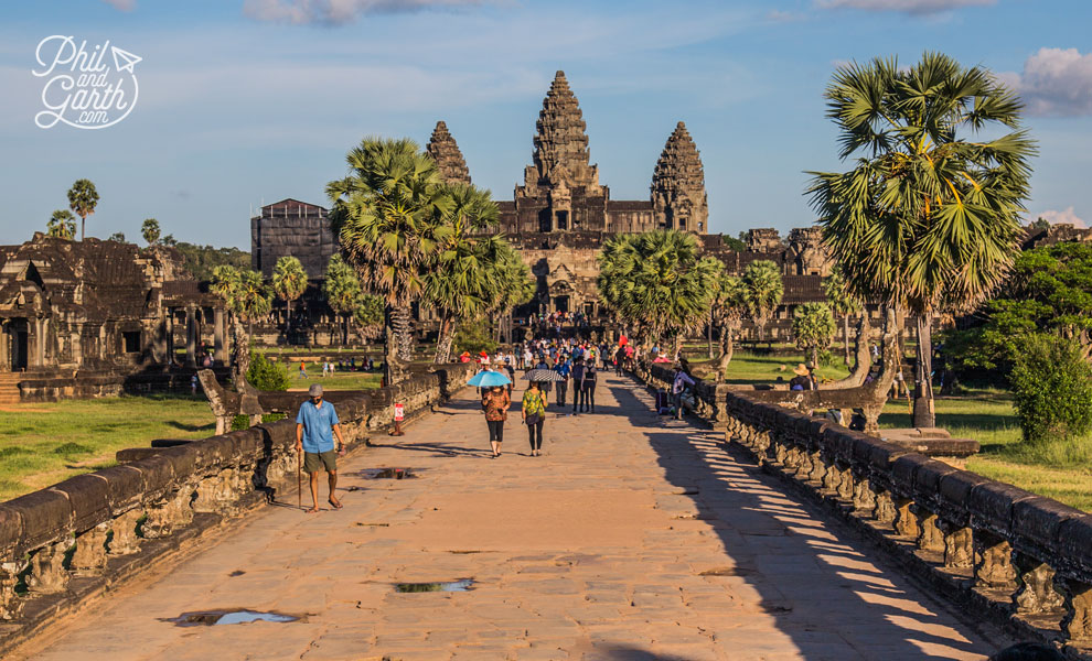 The main entrance gate to Angkor Wat