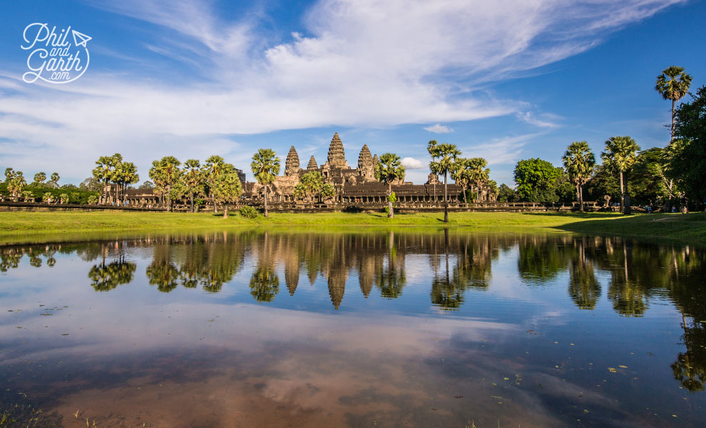 The must have iconic photo of Angkor Wat reflected in the pond