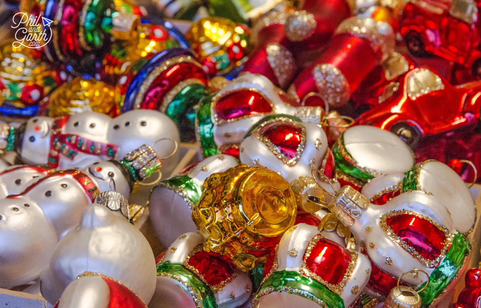 Collect Christmas tree ornaments