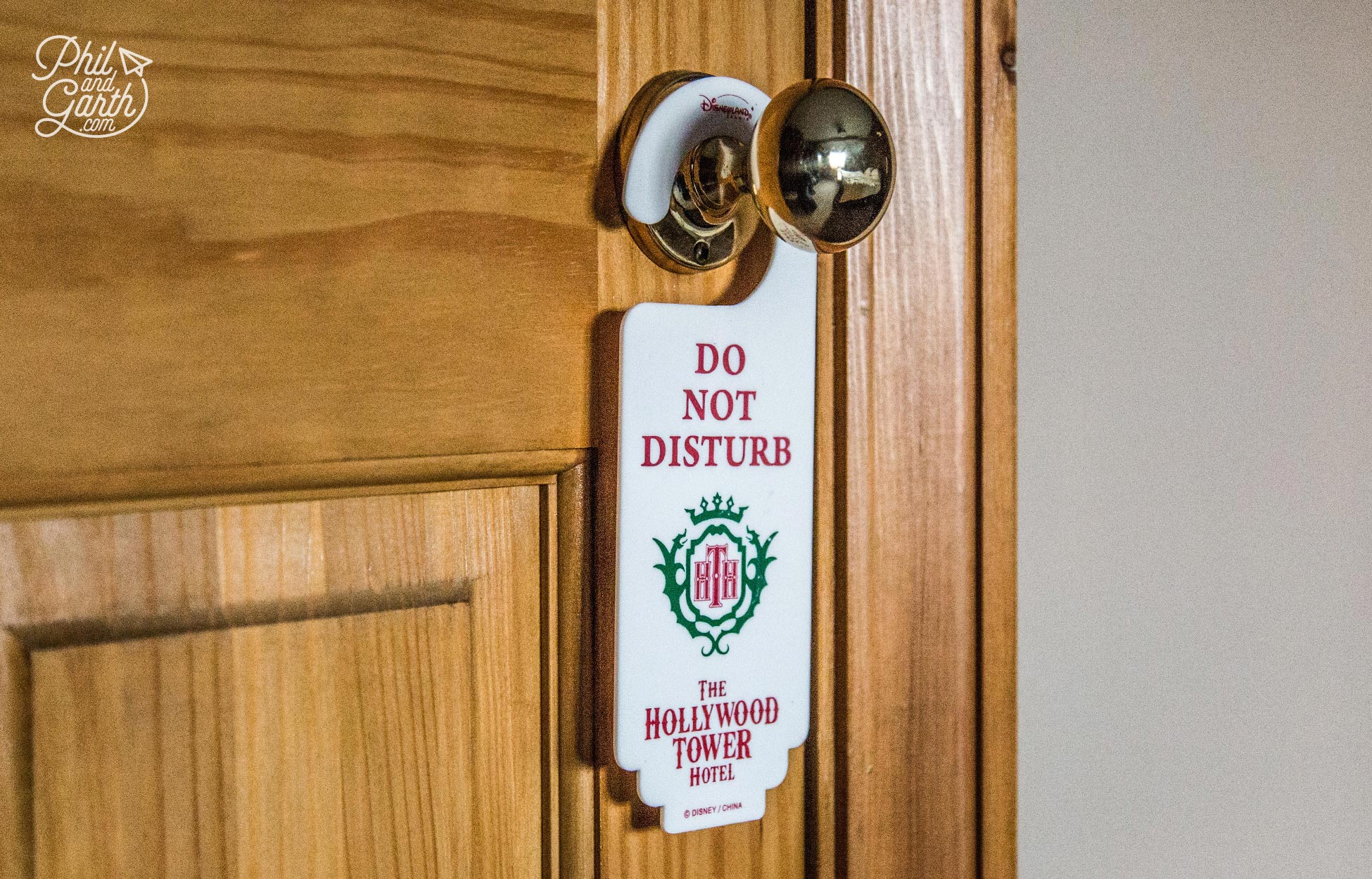 Collect or buy Do Not Disturb signs - This is one we bought from Disneyland Paris