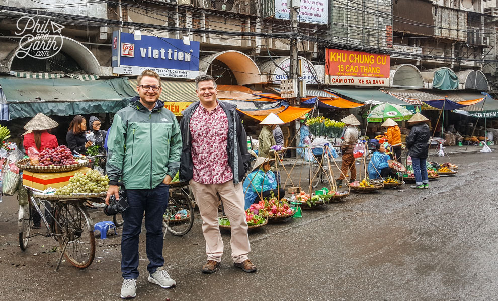 Garth and Phil in Hanoi