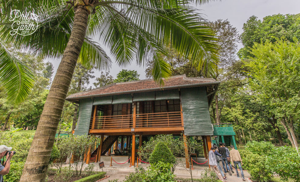 Uncle Ho's modest stilt house