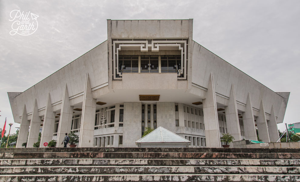 Communist style architecture of the Ho Chi Minh Museum