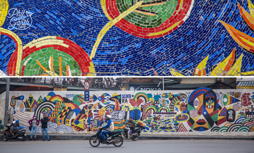 Hanoi has the world's largest ceramic mosaic