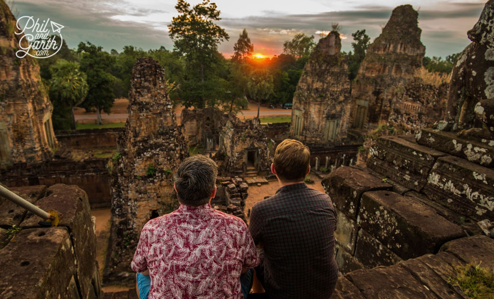 Magical sunrise at Pre Rup