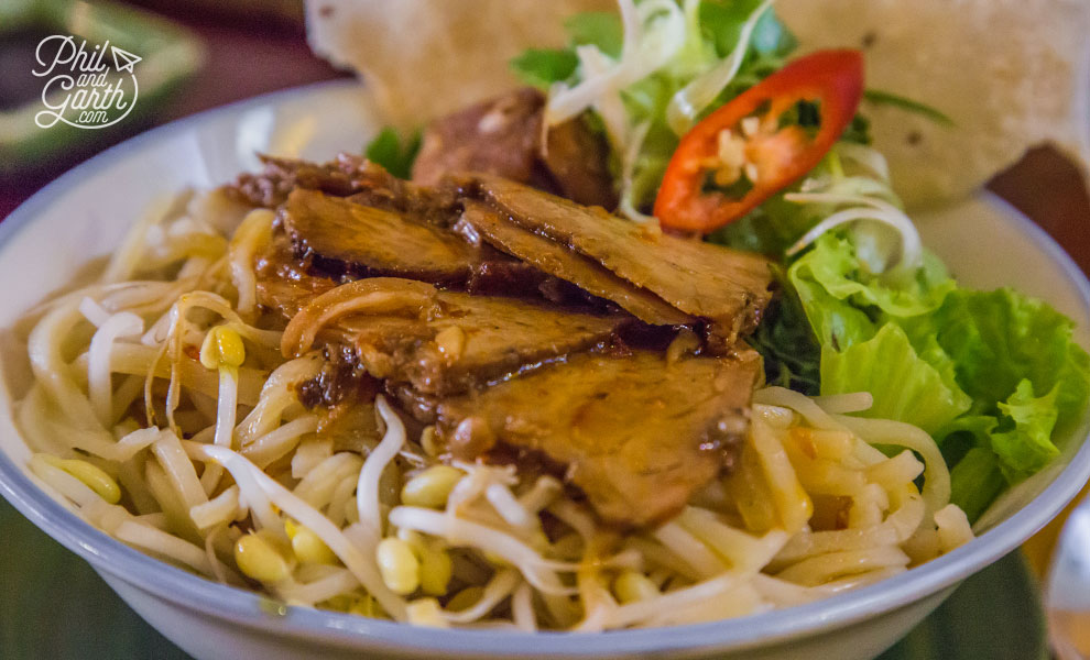 Cao Lau - Hoi An's signature yellow noodle dish