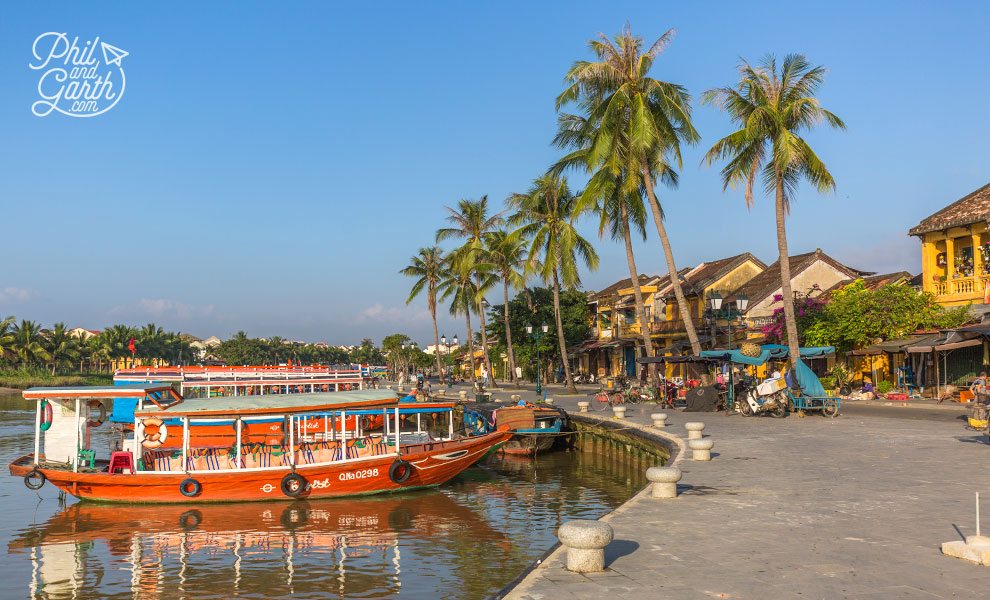 Hoi An waterfront boats