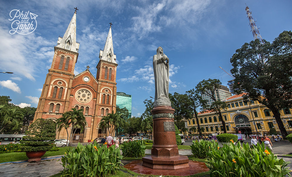 The landmark Saigon Notre-Dame Cathedral Basilica, to give it's full name.