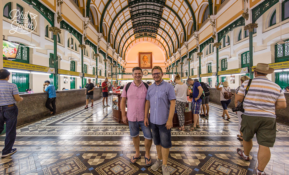 Phil and Garth inside the Central Post Office