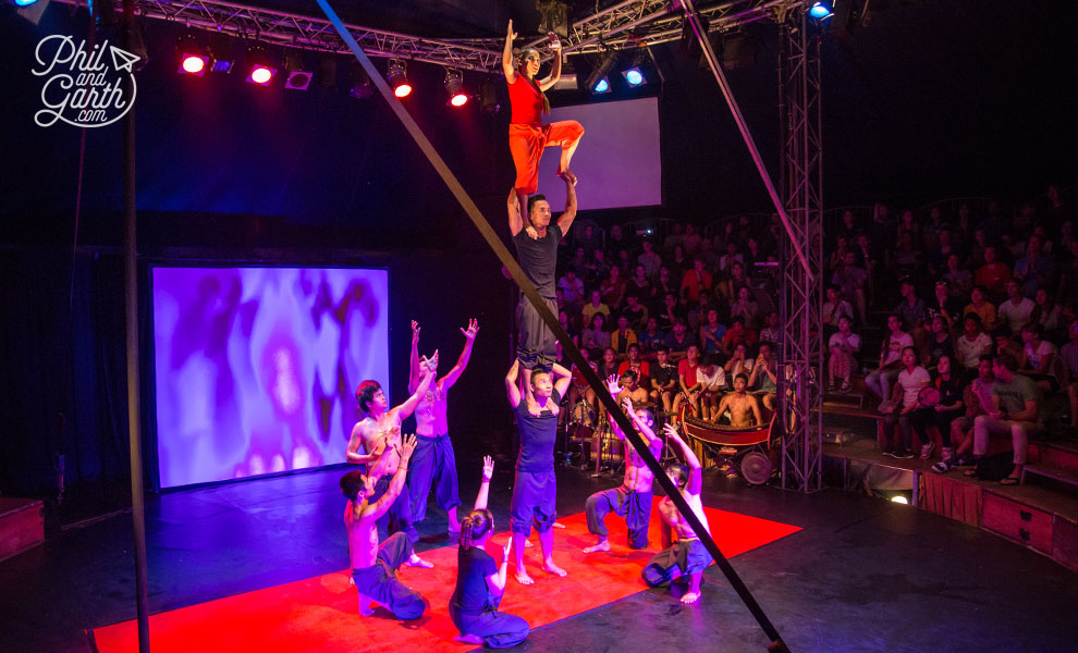 Dazzling acrobatics at the Phare Circus