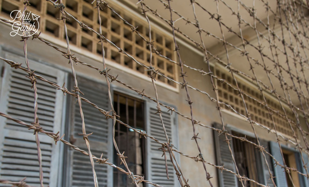 Barbed wire was installed to stop people trying to jump and commit suicide