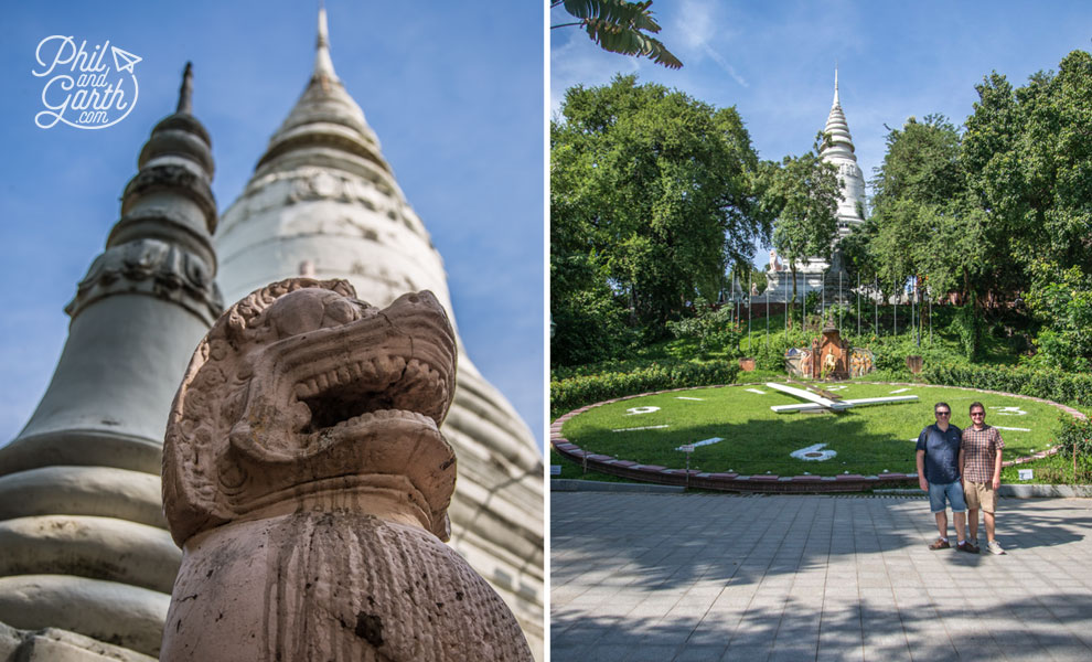 Phil and Garth at Wat Phnom