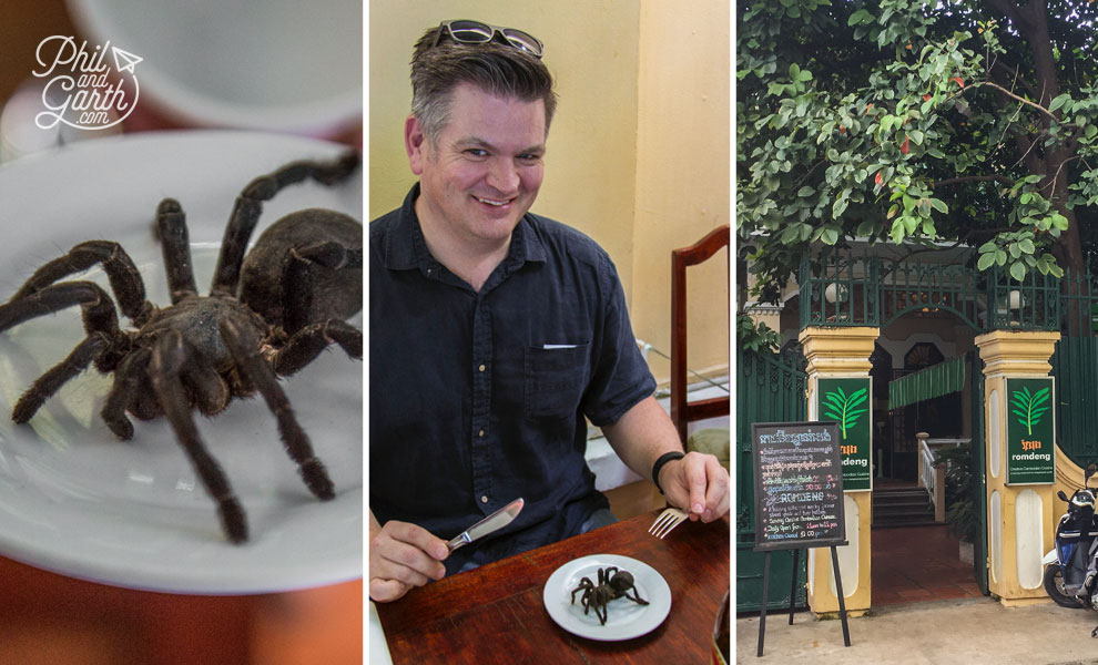 Eat fried tarantula at Romdeng