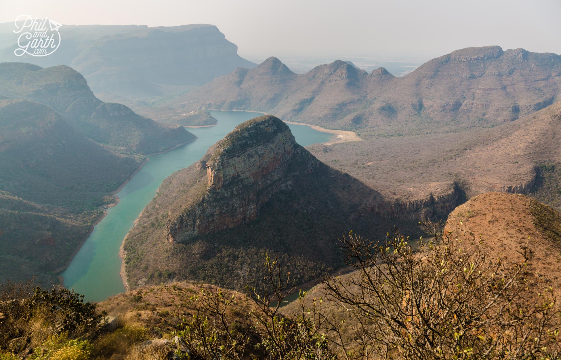 Looking down on Blyde River Canyon