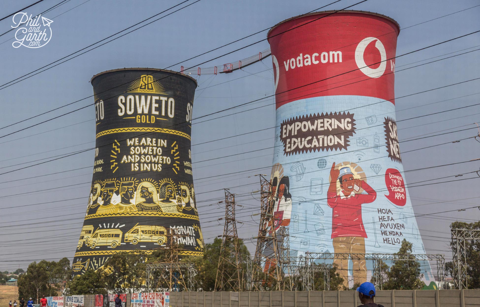 Soweto's famous Orlando Towers - now a playground for thrill seekers