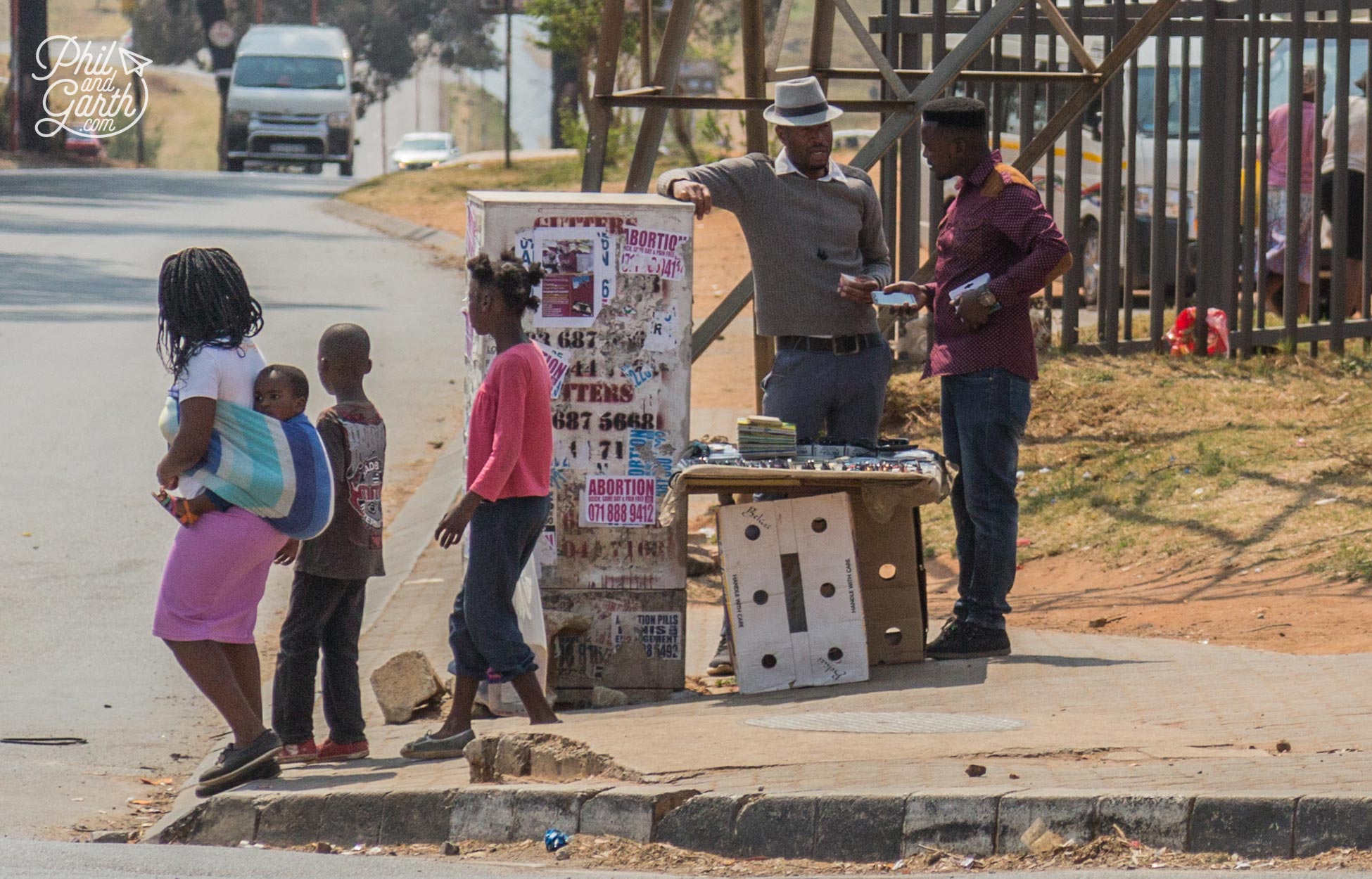 Street vendors are on every corner