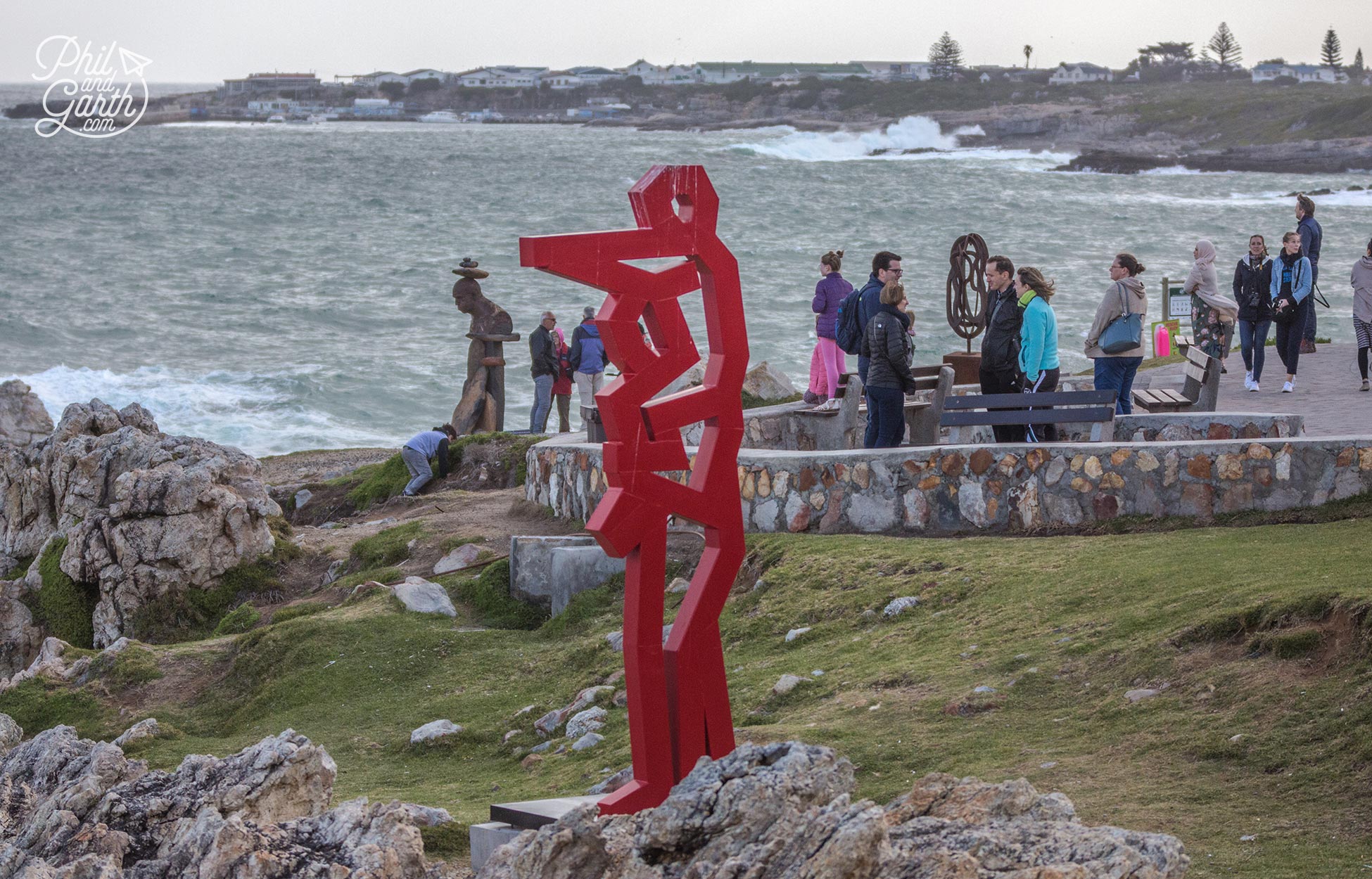 Lots of art and sculptures on the main promenade.