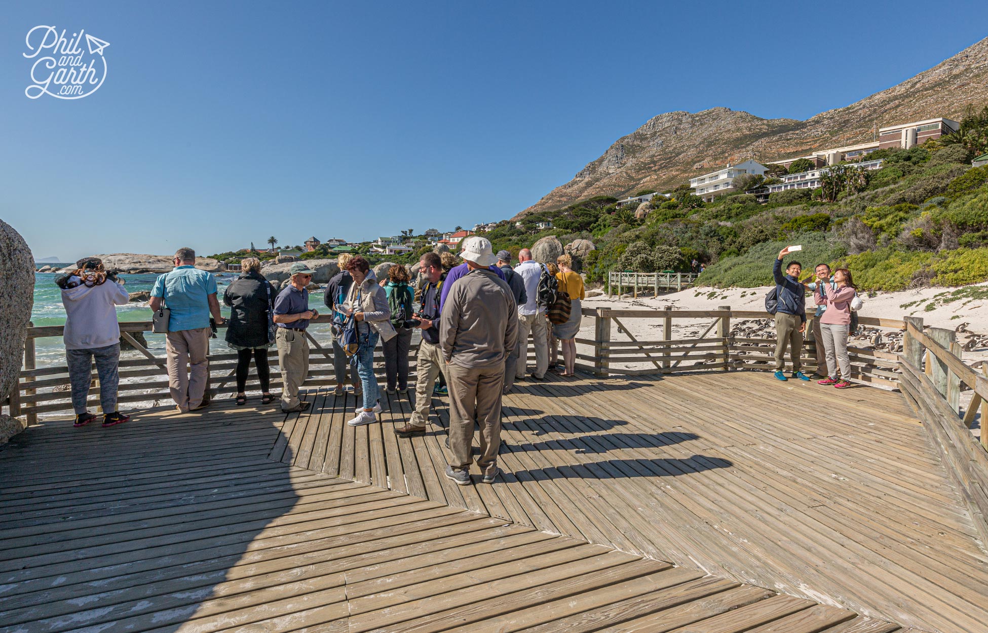 The 2 elevated viewing platforms overlook Foxy Beach