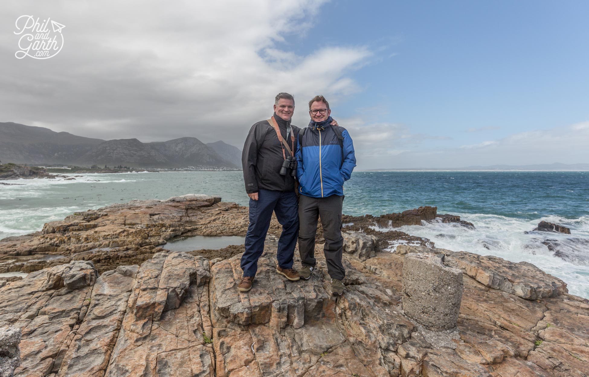 Phil and Garth at Hermanus, South Africa