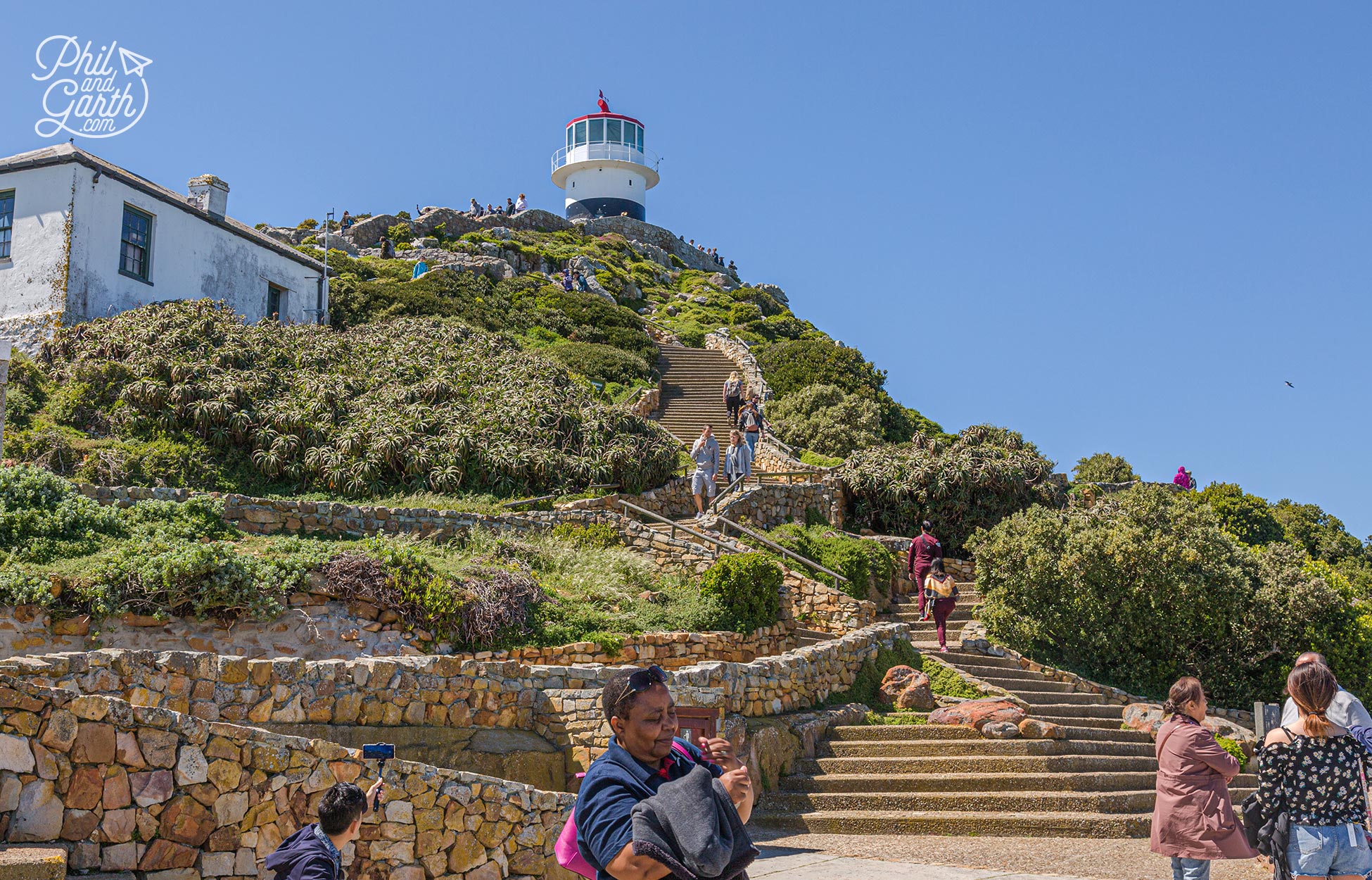 The 'Flying Dutchman’ funicular takes you to the old lighthouse built in 1859