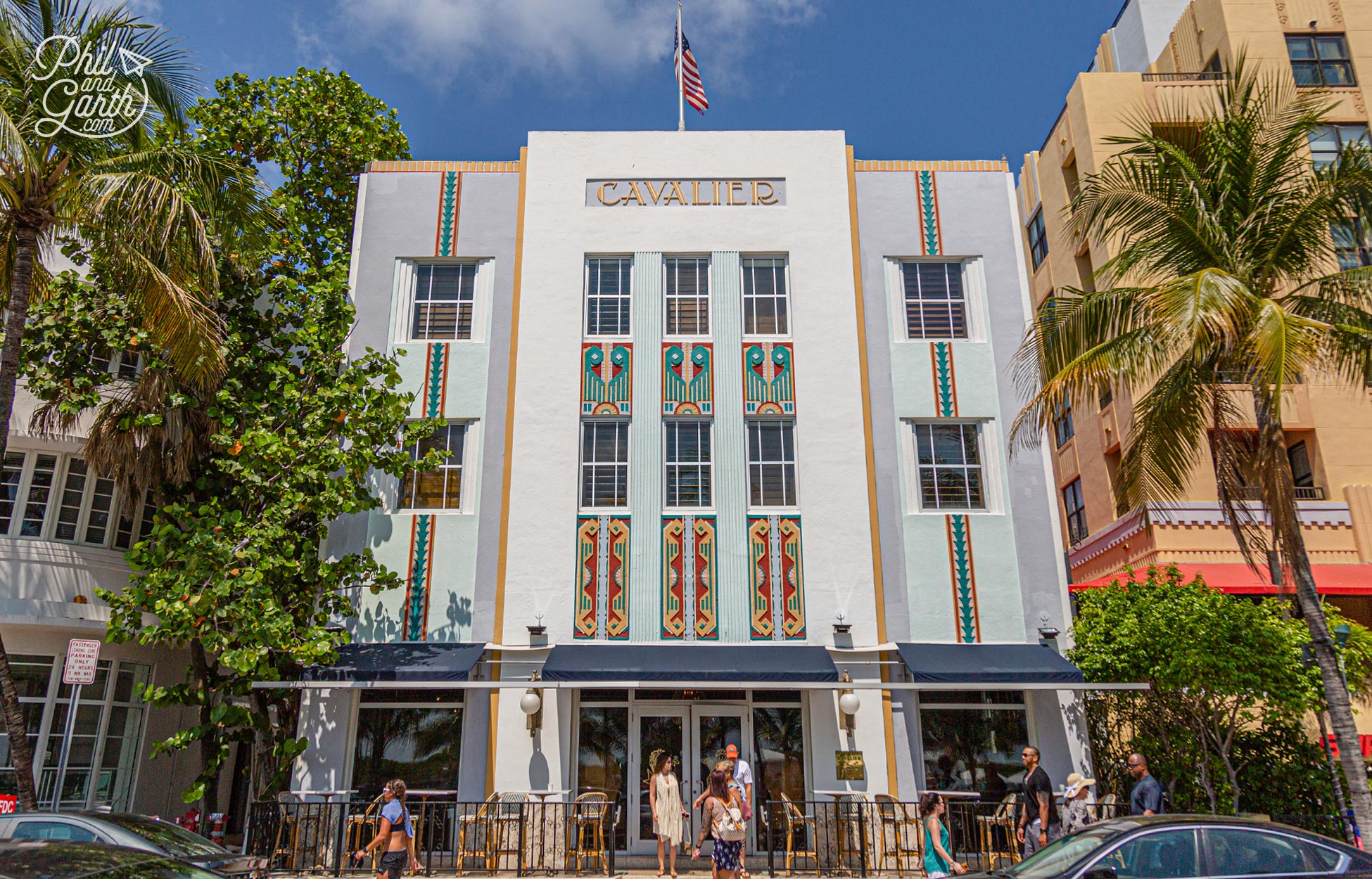 The boutique Cavalier hotel built in 1936 with gorgeous Art Deco motifs