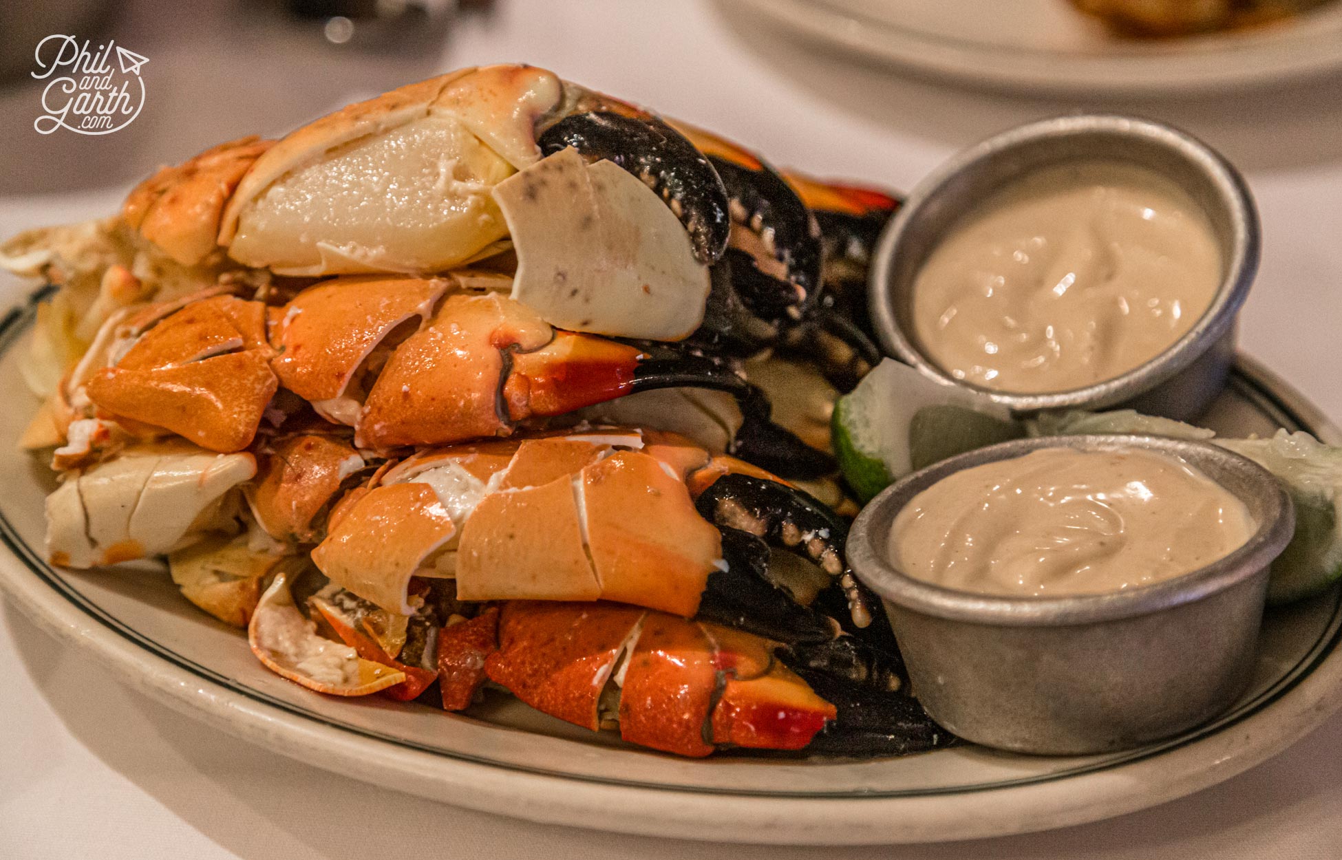 Cracking stone crabs at Joe's Stone Crab - A Miami Institution