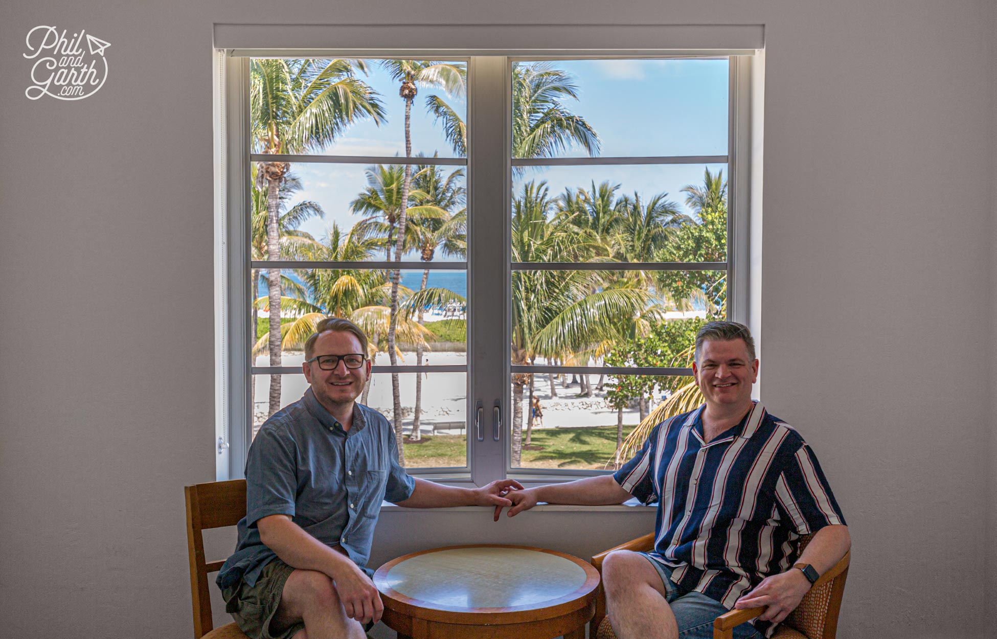 The fab view of Miami Beach from our room at The Avalon, South Beach