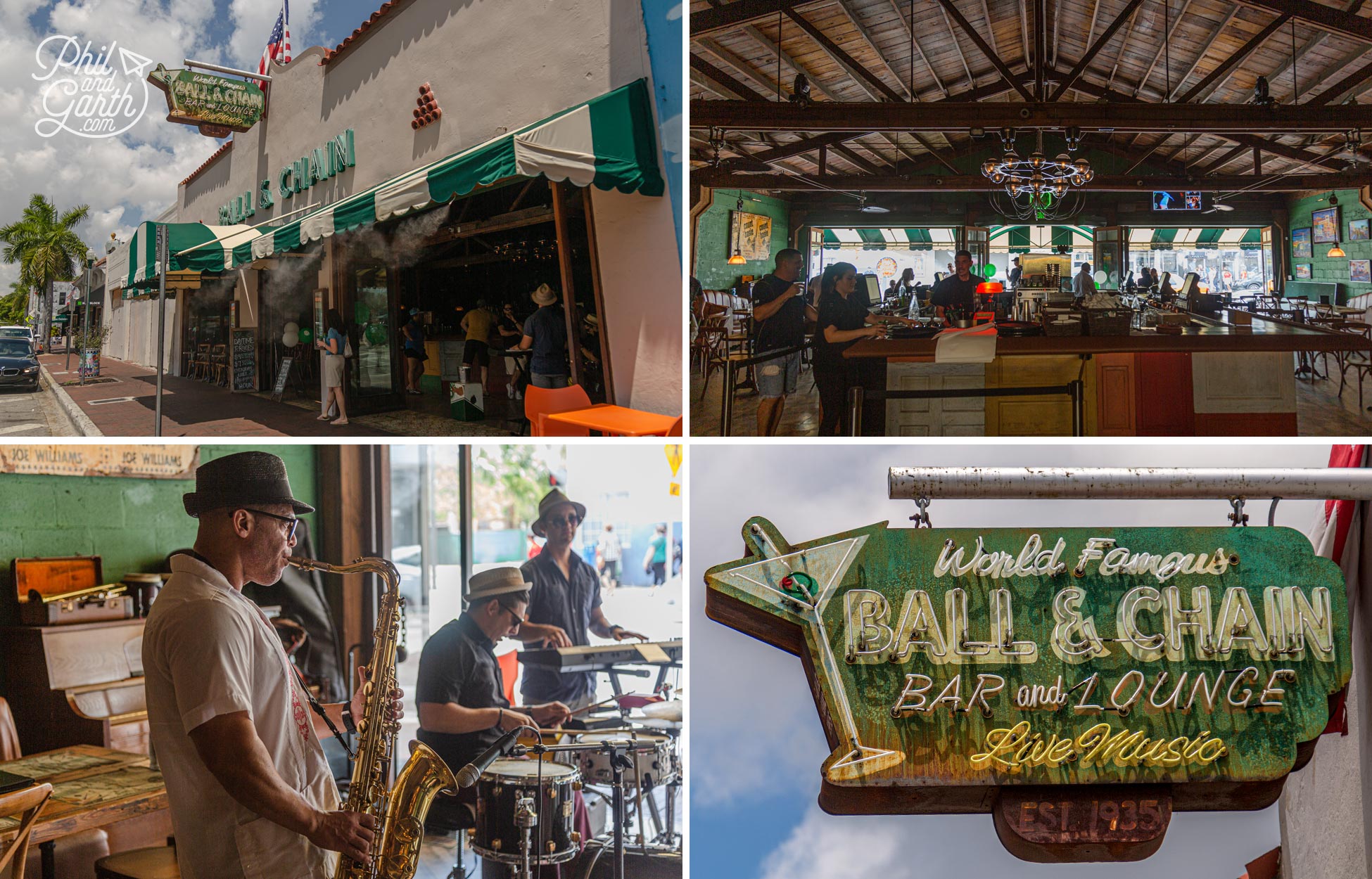 Great mojitos with live music at the historic Ball & Chain bar