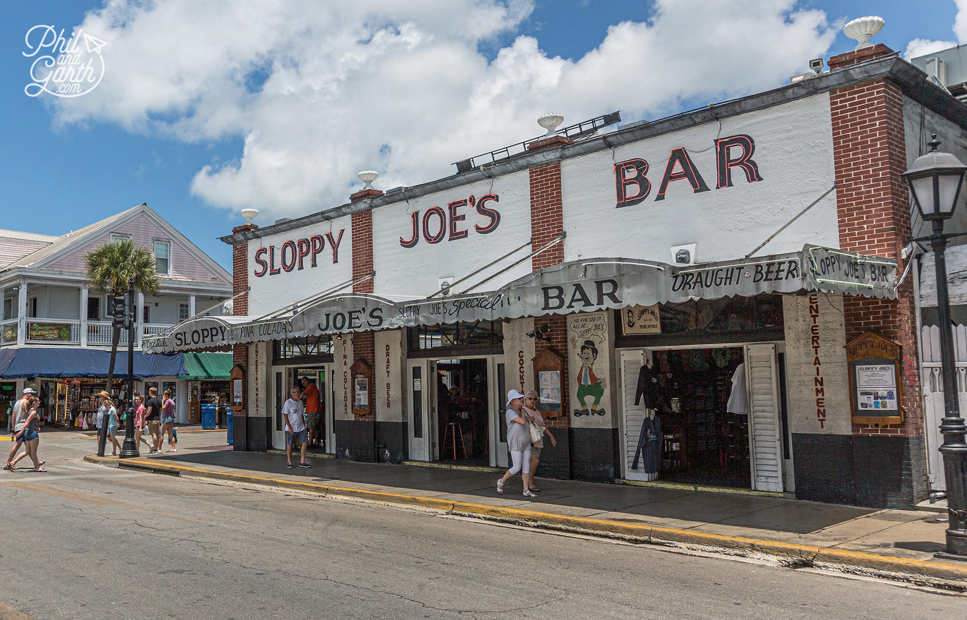 Key West's famous Sloppy Joe's Bar. Where Ernest Hemingway was known for drinking to excess