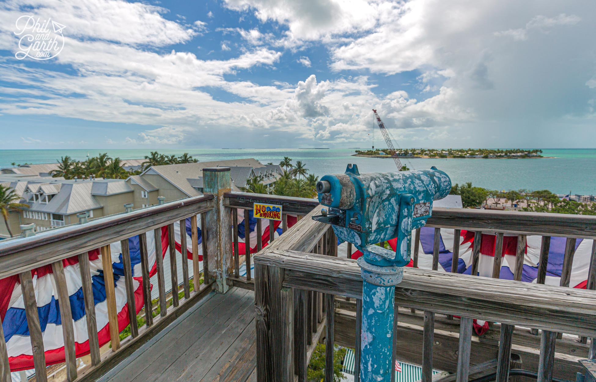 At the top of the Shipwreck Treasure Museum