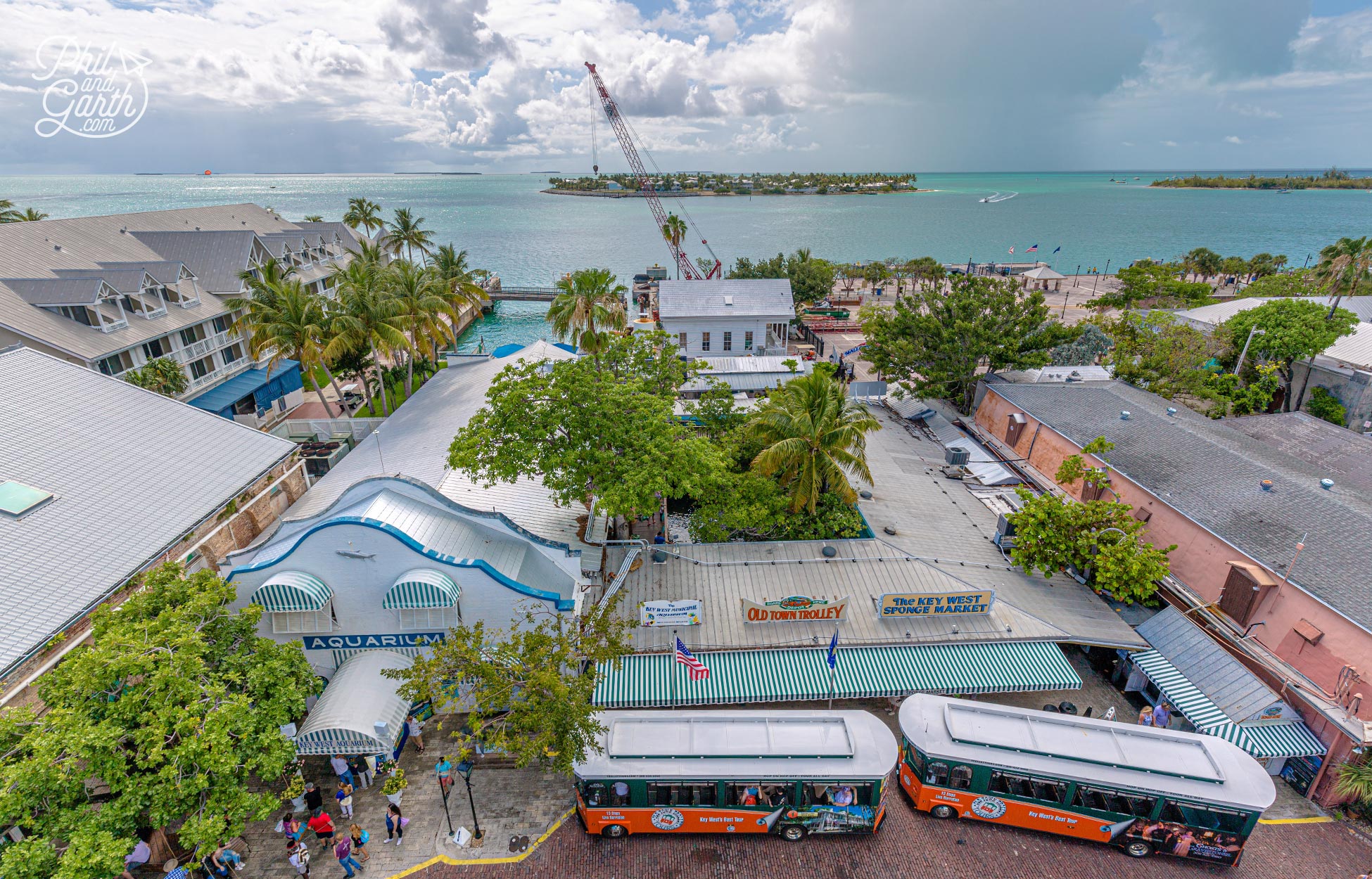 View to Mallory Square from the Shipwreck Treasure Museum