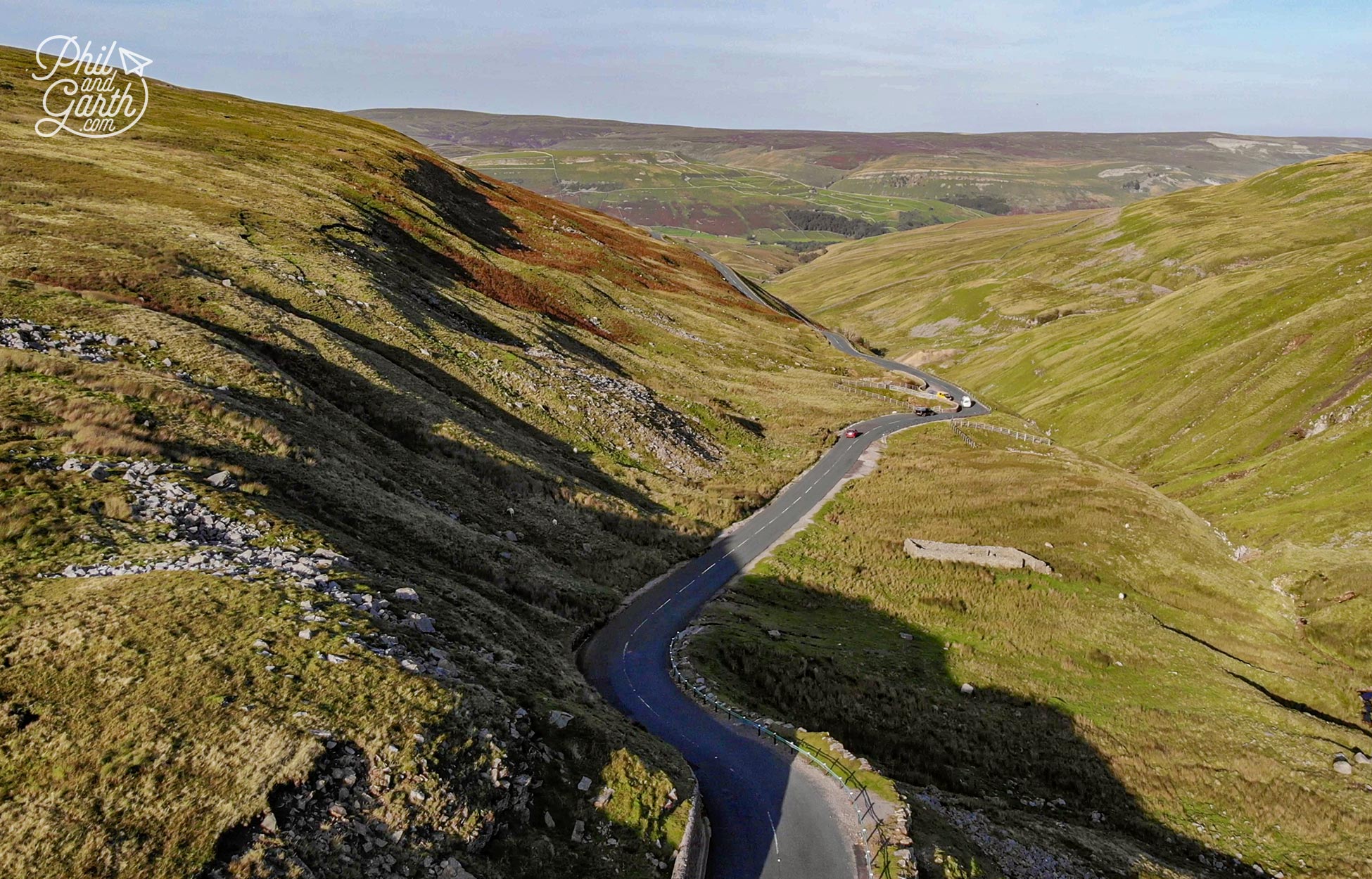 Our drone shot of the Buttertubs Pass