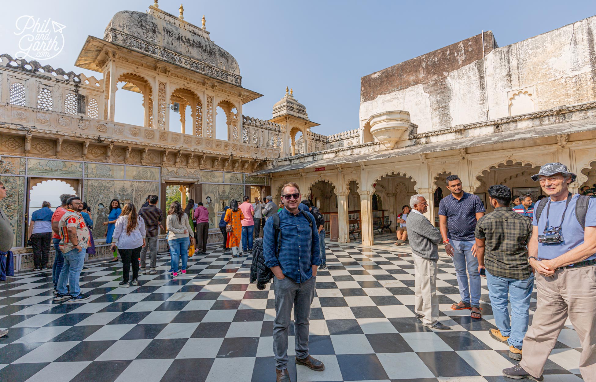 Garth in the Badi Charur Chowk palace courtyard. This area was used for music and dance
