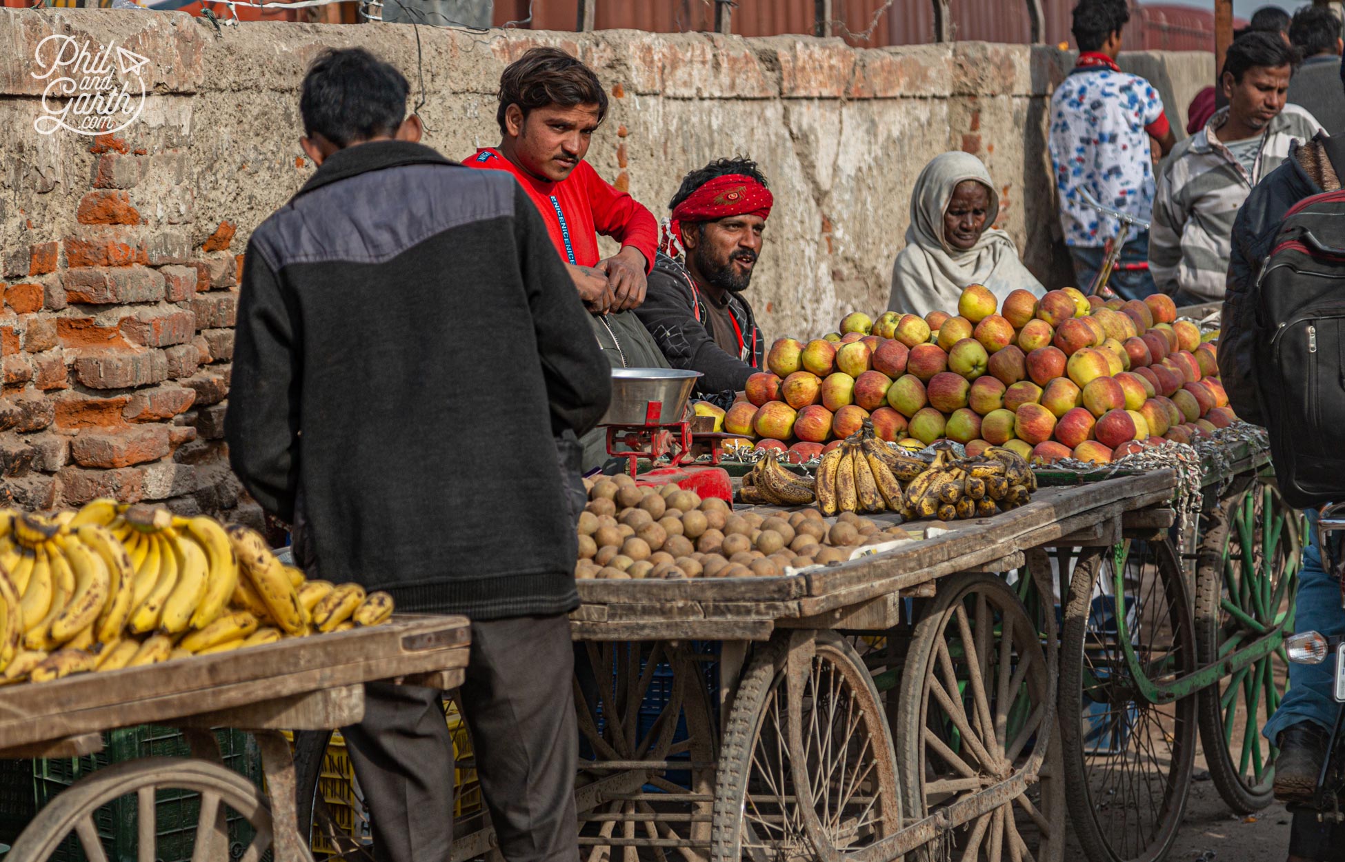 Fruit and vegetables for sale