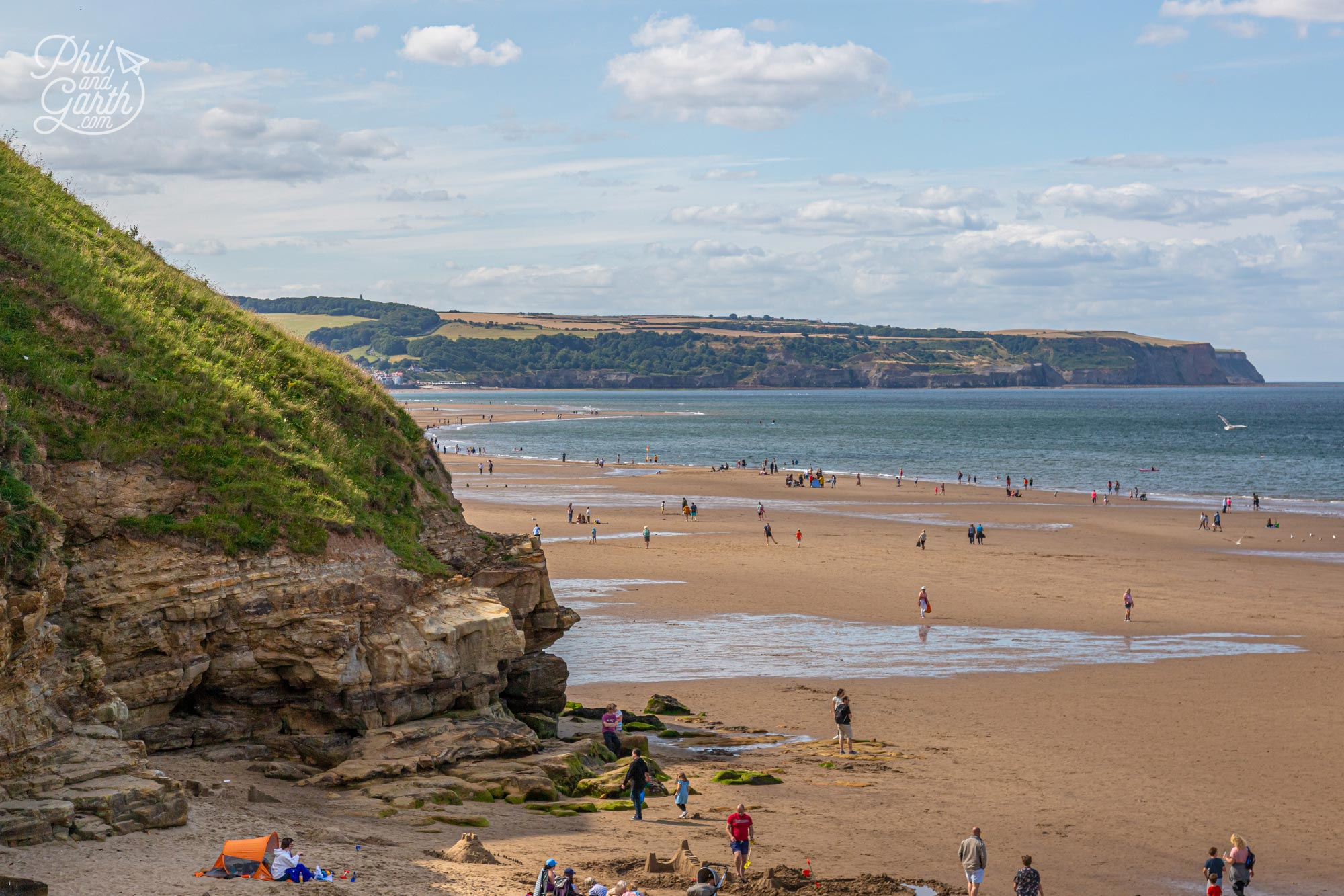 Whitby's golden sandy beach