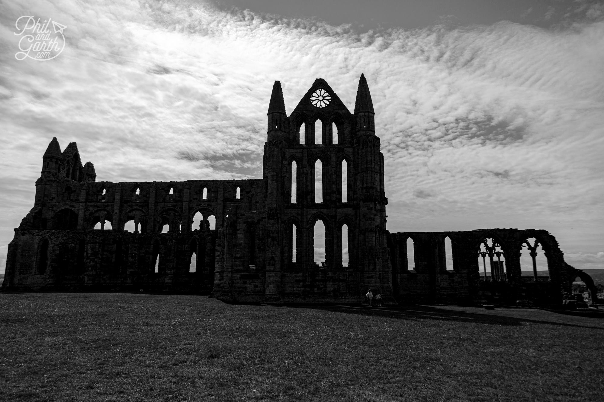 whitby abbey silhouette