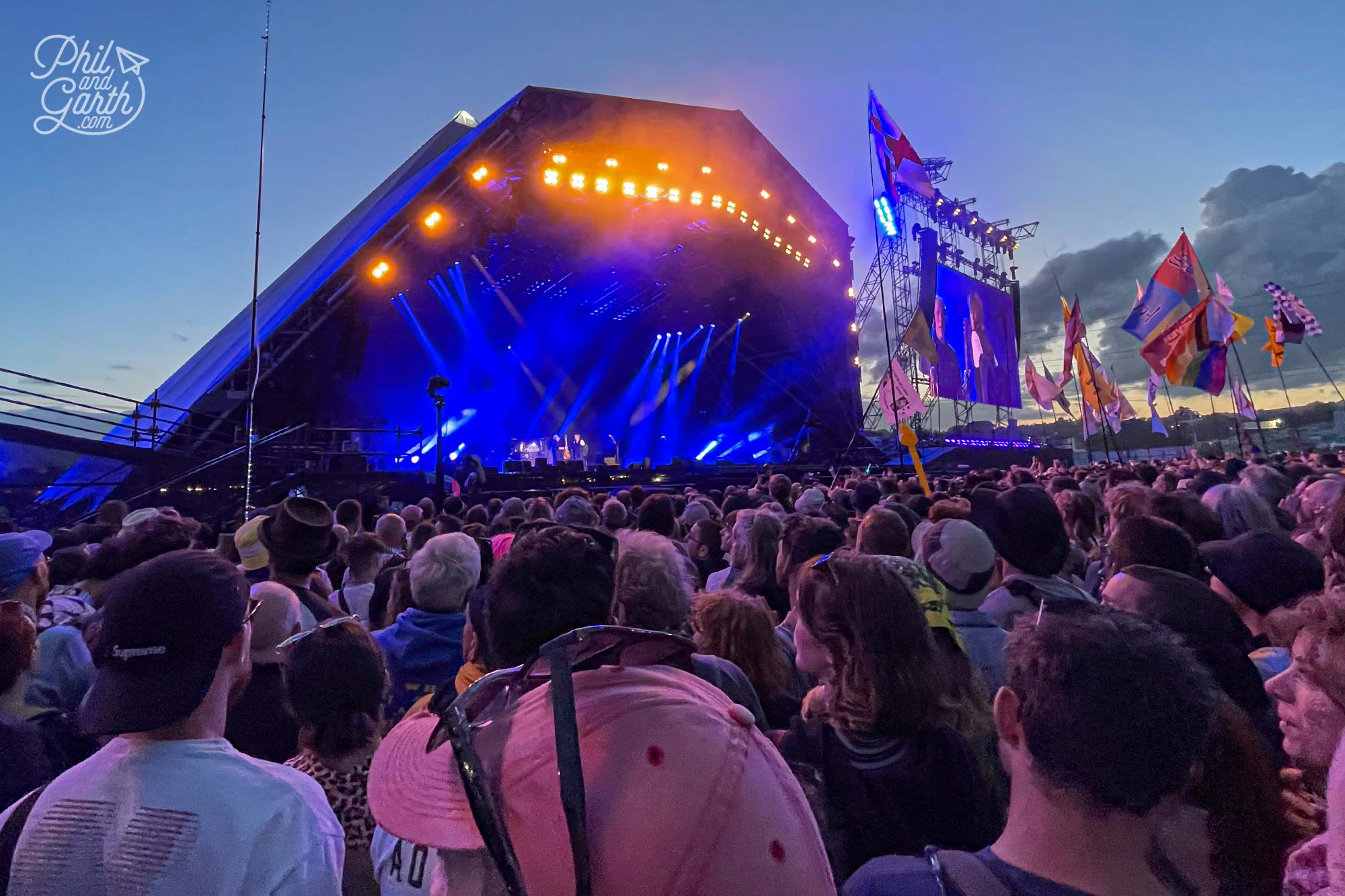 In the heart of the action at the Pyramid Stage