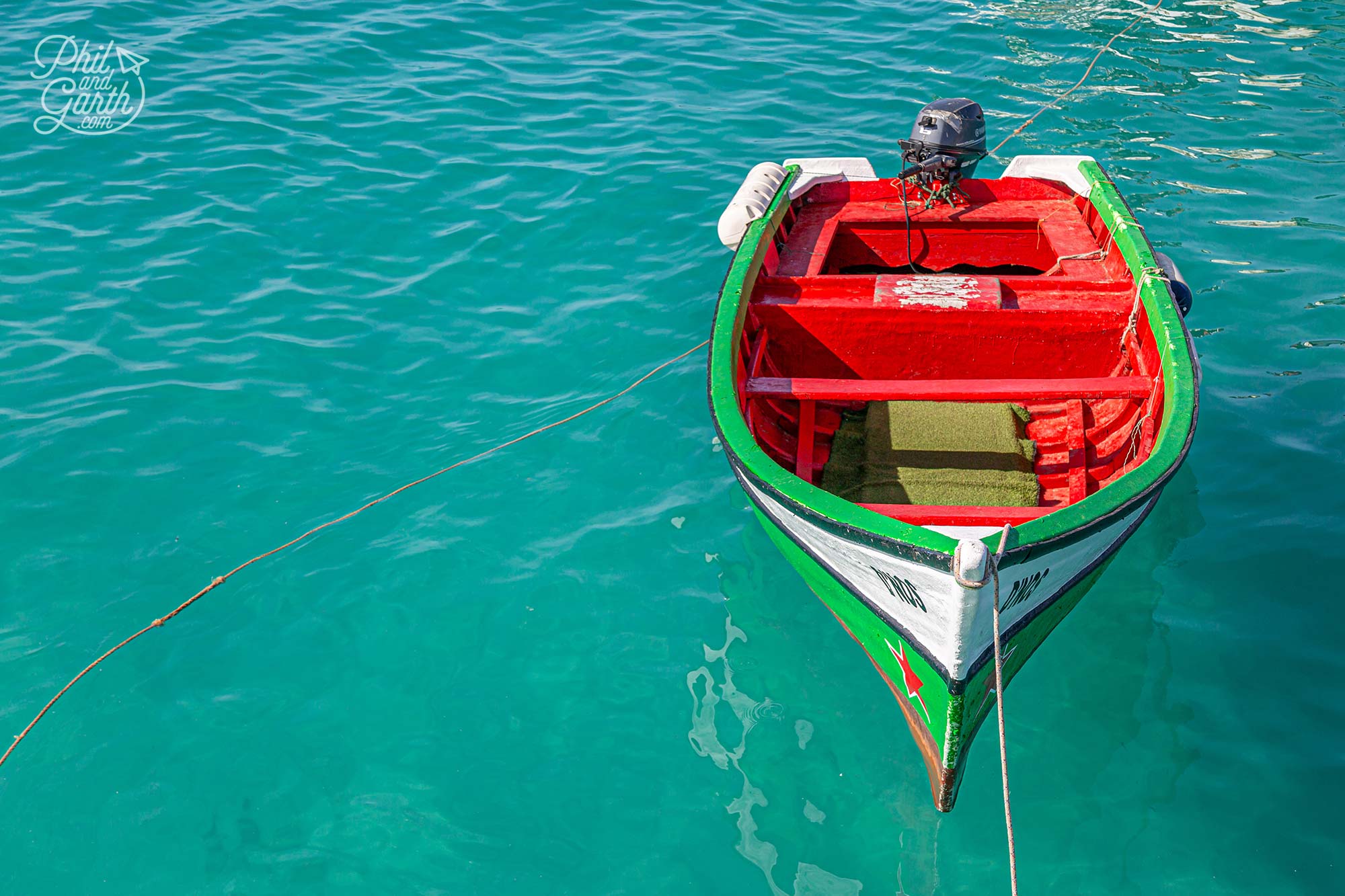 Just look at that turquoise water