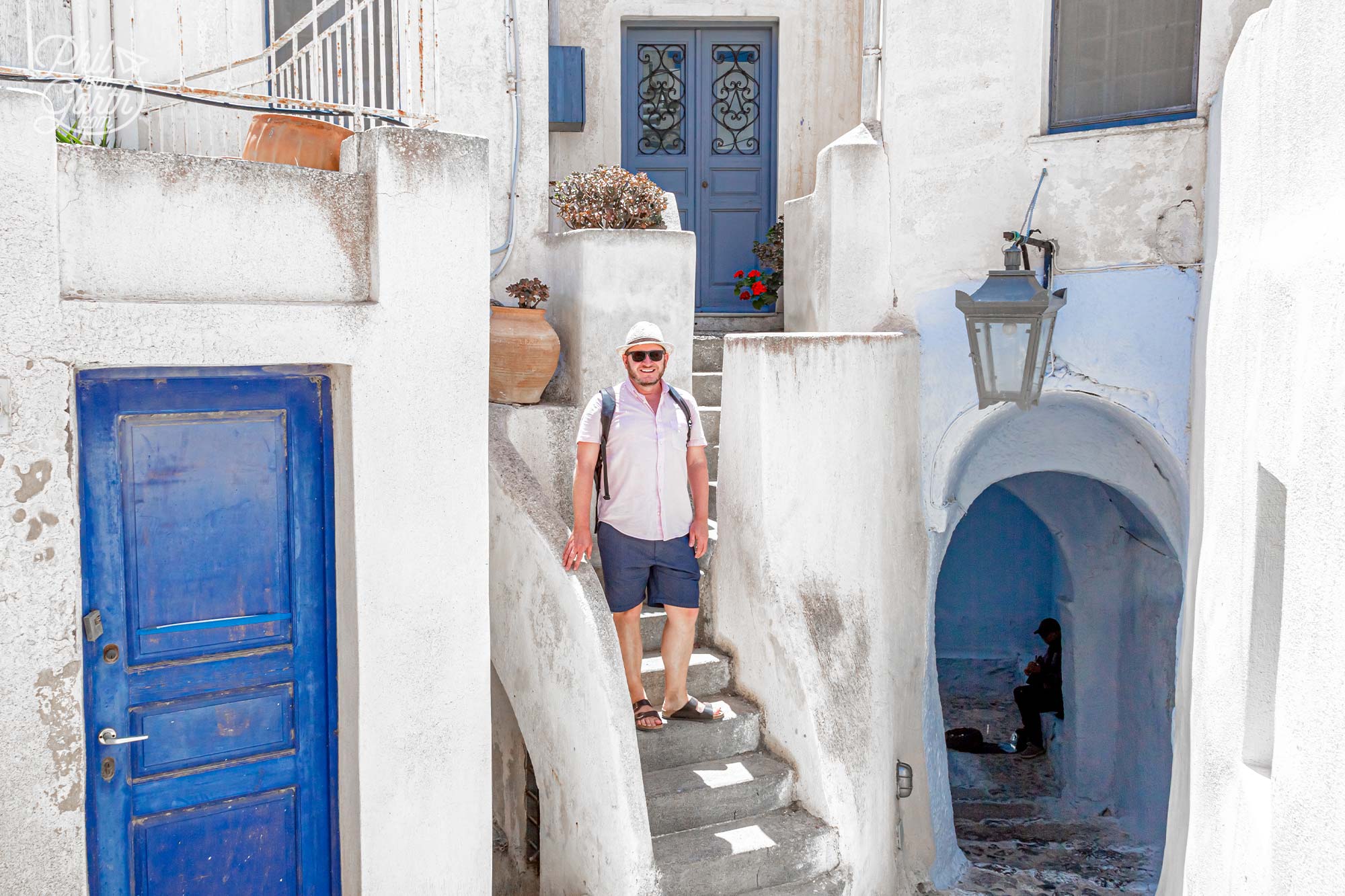 Our last Santorini Instagram spot is just before you reach the castle