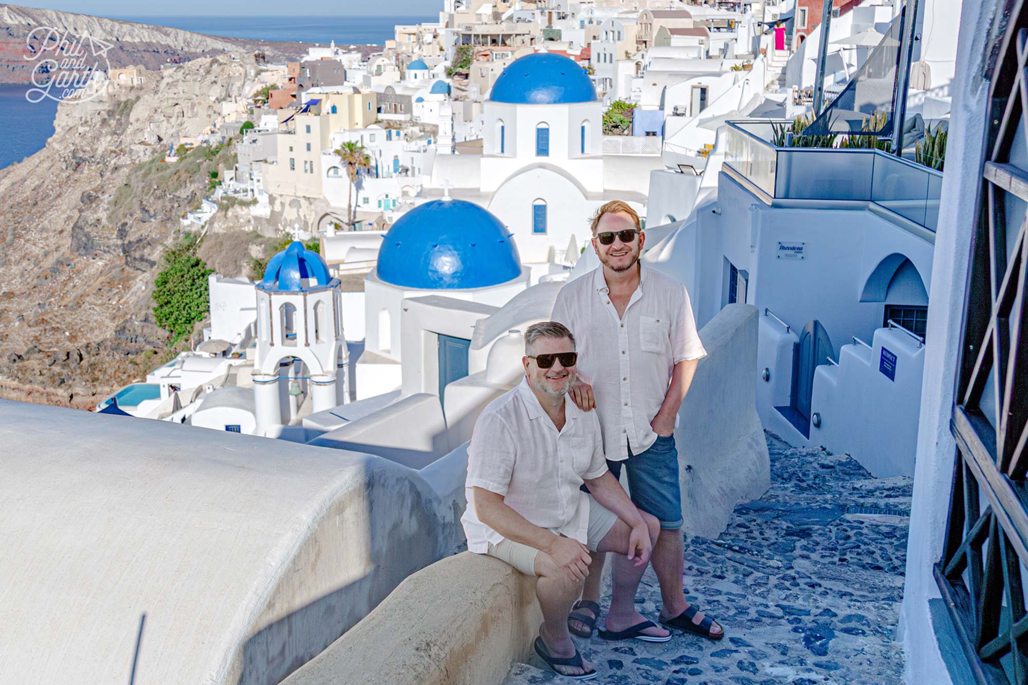 Santorini Instagram Spots: The iconic photograph of Santorini - the blue domes of Oia